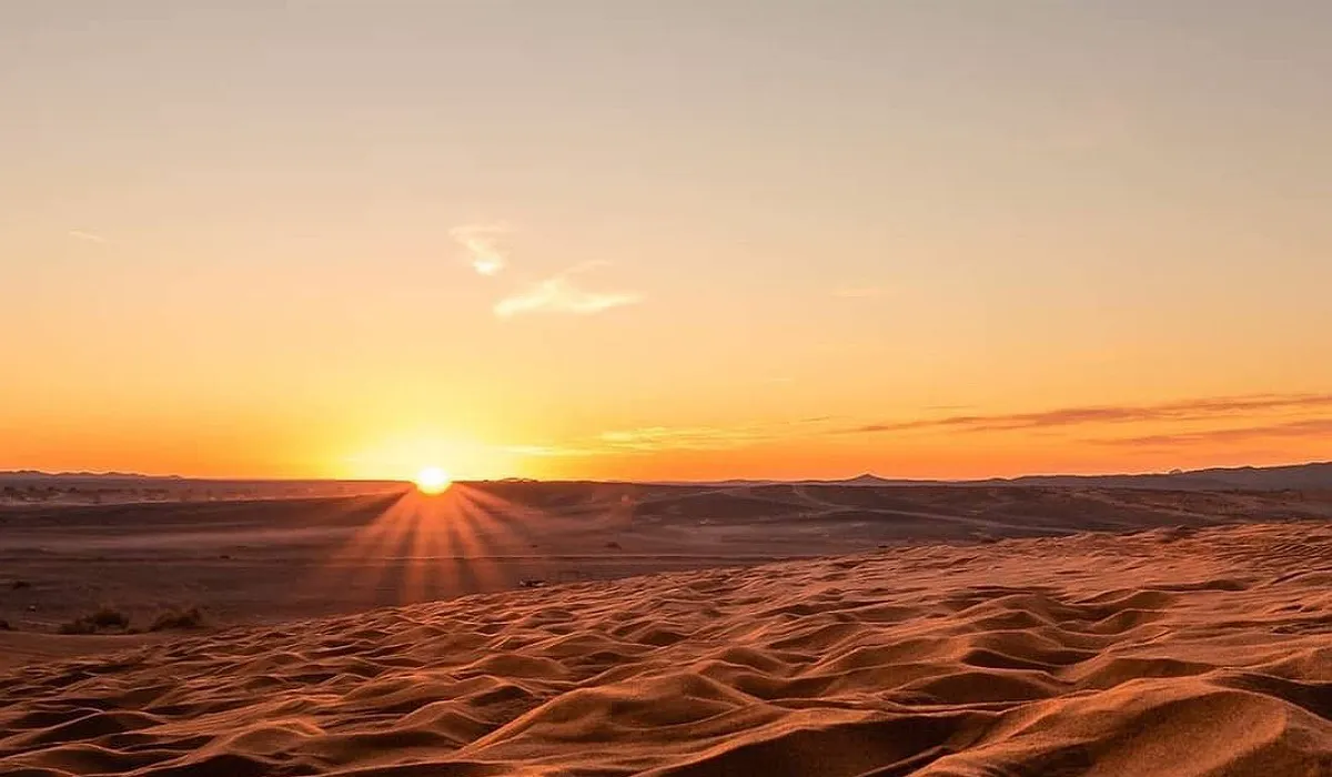 Sunset desert Mhamid
